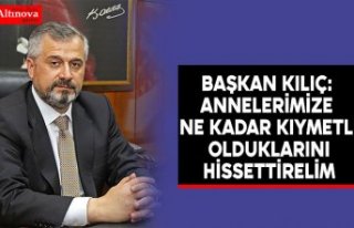 BAŞKAN VEKİLİ HAMİT KILIÇ: ANNELERİMİZE NE...