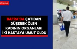 Çatıdan düşerek ölen kadının organları iki...