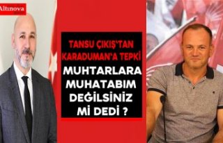 Hakan Karaduman`a sert tepki