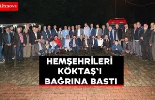 Hemşehrileri Köktaş'ı bağrına bastı