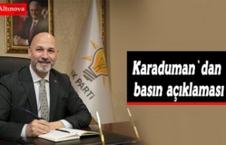 Karaduman`dan basın açıklaması