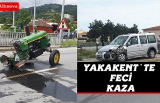 Yakakent`te kaza