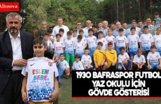 1930 Bafraspor Futbol Yaz Okulu İçin Gövde Gösterisi