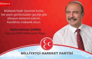 Abdurrahman Çamaş'dan Kadir Gecesi Mesajı