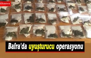 Bafra'da uyuşturucu operasyonu