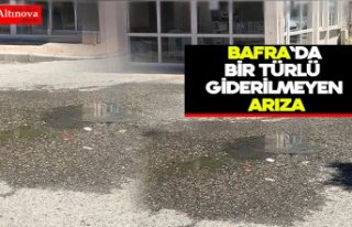 Bafra`da bir türlü giderilemeyen arıza