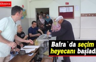 Bafra`da seçim heyecanı başladı