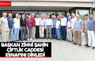 Başkan Zihni Şahin Çiftlik Caddesi esnafını dinledi