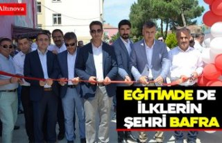 Eğitimde de ilklerin şehri Bafra