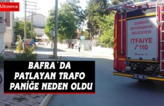 Patlayan trafo paniğe neden oldu