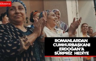 ROMANLARDAN CUMHURBAŞKANI ERDOĞAN’A SÜRPRİZ...