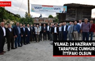 Yılmaz: 24 Haziran’da tarafınız Cumhur İttifakı...