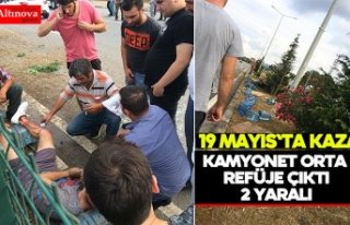 19 Mayıs`ta kaza : 2 yaralı