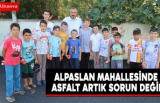 ALPASLAN MAHALLESİNDE ASFALT ARTIK SORUN DEĞİL