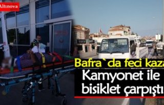 Bafra`da feci kaza