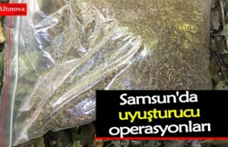 Samsun'da uyuşturucu operasyonları