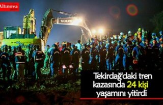  Tekirdağ'daki tren kazasında 24 kişi yaşamını...