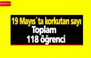 Toplam sayı 118 oldu