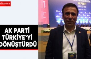 AK Parti Türkiye'yi dönüştürdü