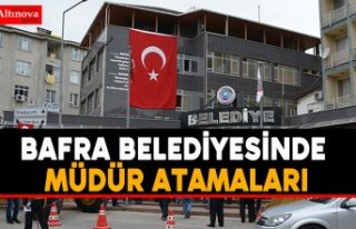 Bafra Belediyesi’nde 5 şube müdürünün yeri...