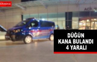 BAFRA'DA DÜĞÜN KANA BULANDI