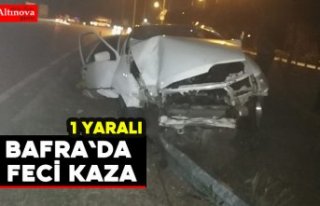 Bafra`da kaza : 1 yaralı