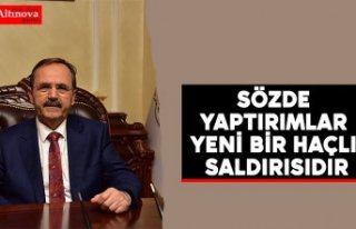 BAŞKAN ZİHNİ ŞAHİN:  SÖZDE YAPTIRIMLAR YENİ...