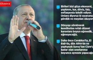 Cumhurbaşkanı Erdoğan: Oyununuzu gördük ve meydan...