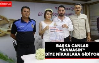 Polisler "başka canlar yanmasın" diye...