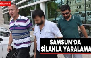 Samsun'da silahla yaralama