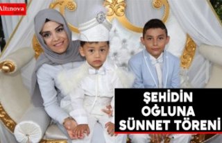 Şehidin oğluna sünnet töreni