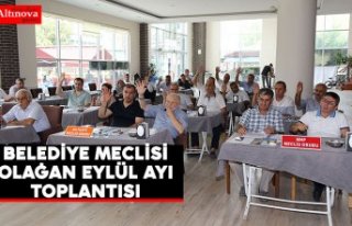 BAFRA BELEDİYE MECLİSİ OLAĞAN EYLÜL AYI TOPLANTISINI...