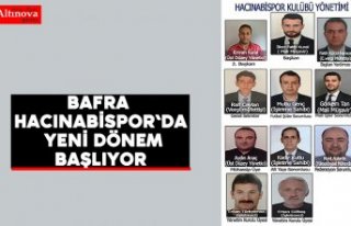 Bafra Hacınabispor`da  yeni dönem Başlıyor