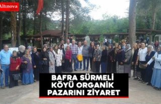 Bafra Sürmeli Köyü Organik Pazarını Ziyaret