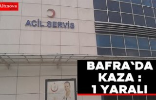 Bafra`da kaza : 1 yaralı