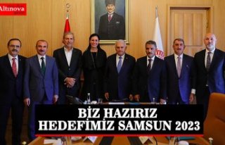 BAŞKAN ŞAHİN: “BİZ HAZIRIZ HEDEFİMİZ SAMSUN...