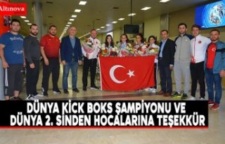 DÜNYA KİCK BOKS ŞAMPİYONU VE DÜNYA 2. SİNDEN...