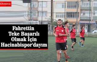 Fahrettin Teke Başarılı Olmak İçin Hacinabispor'dayım