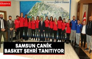 Samsun Canik Basket şehri tanıtıyor