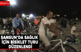 Samsun'da sağlık için bisiklet turu düzenlendi