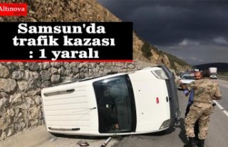 Samsun'da trafik kazası: 1 yaralı