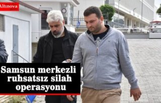 Samsun merkezli ruhsatsız silah operasyonu