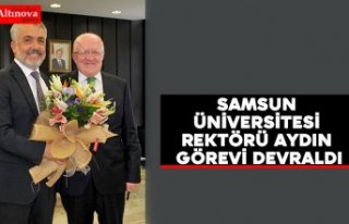 Samsun Üniversitesi Rektörü Aydın görevi devraldı