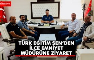 Türk Eğitim Sen’den Bafra İlçe Emniyet Müdürüne...