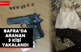 Bafra'da aranan 3 kişi yakalandı