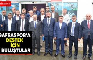 Bafraspor`a destek için buluştular