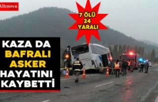 Kaza da Bafralı asker hayatını kaybetti