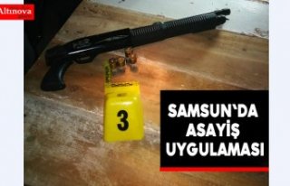 Samsun'da asayiş uygulaması