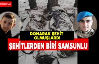 Şehitlerden biri Samsunlu