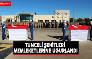 Tunceli şehitleri memleketlerine uğurlandı